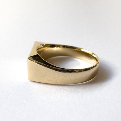 Custom Year Signet Gold