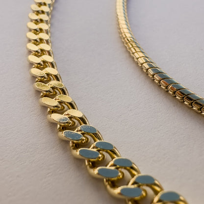 Curb Necklace - Solid 9ct. Gold