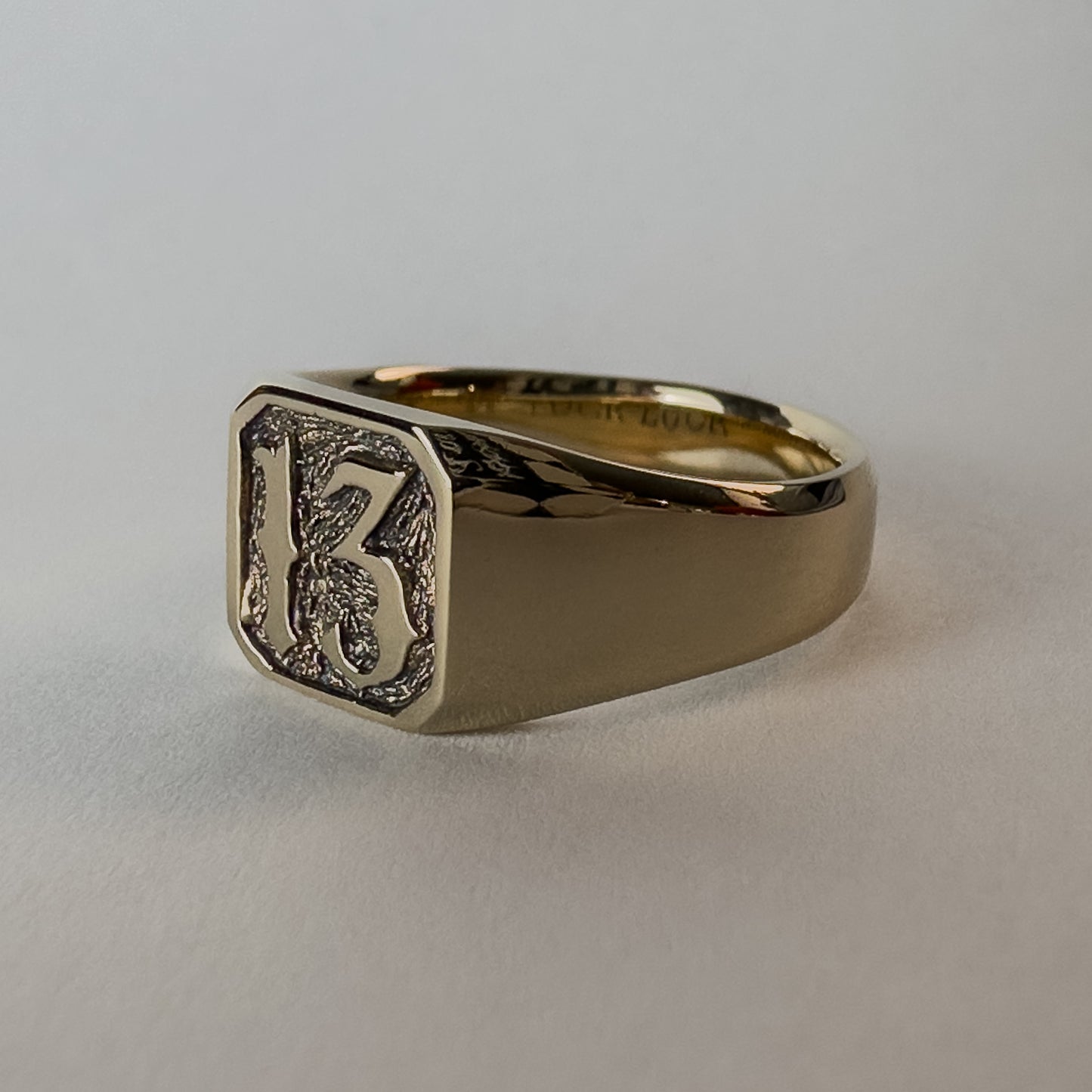 13, Lucky For Some - Gold Signet