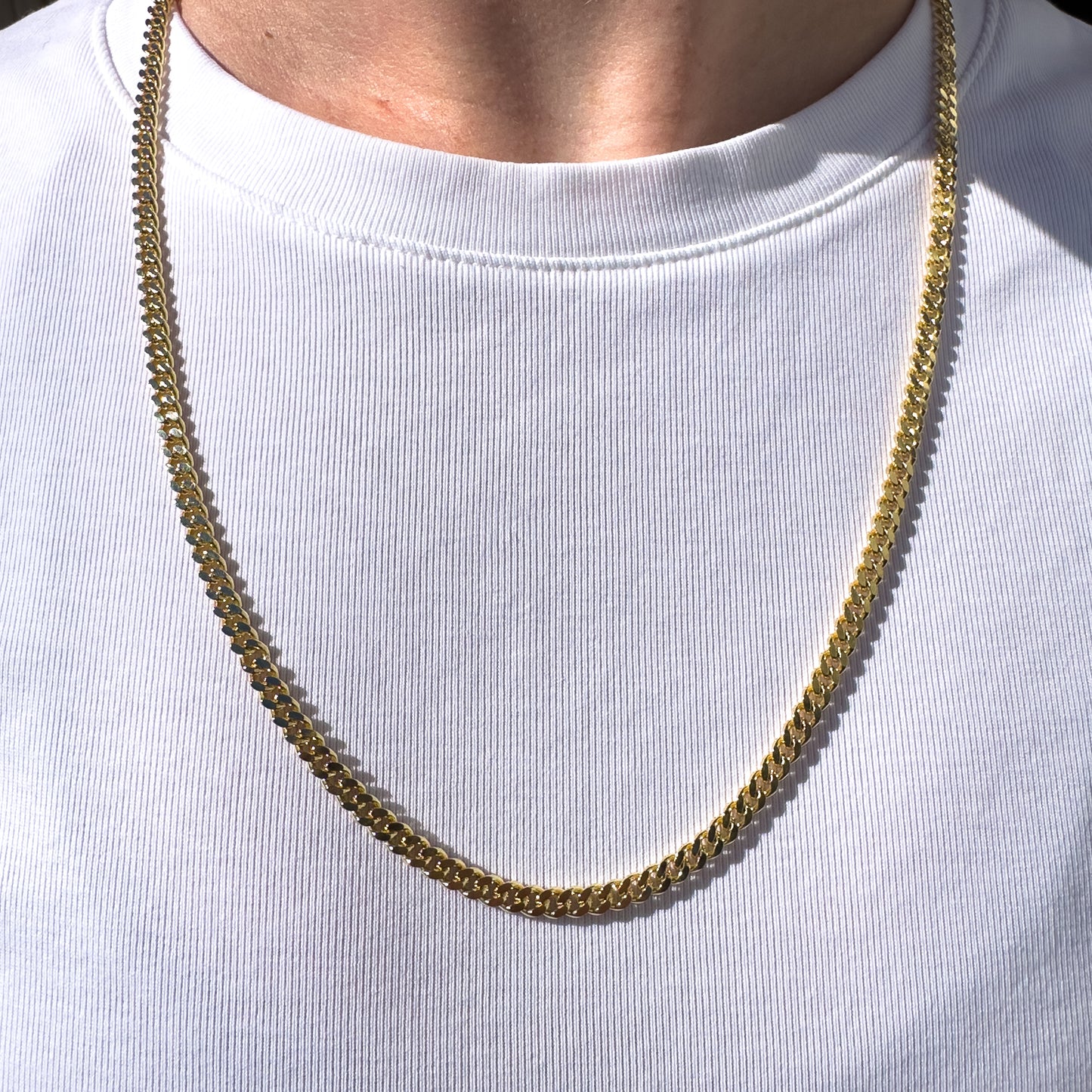 Curb Necklace - Solid 9ct. Gold