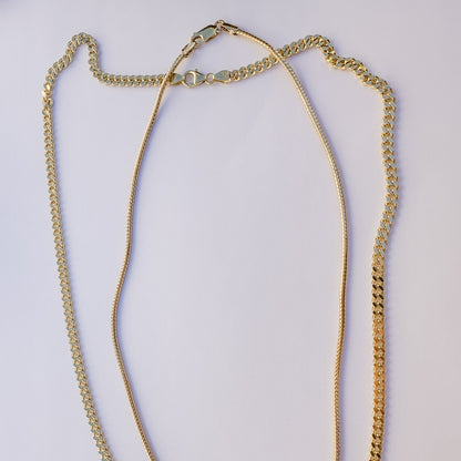 Curb Necklace - Solid 9ct. Gold