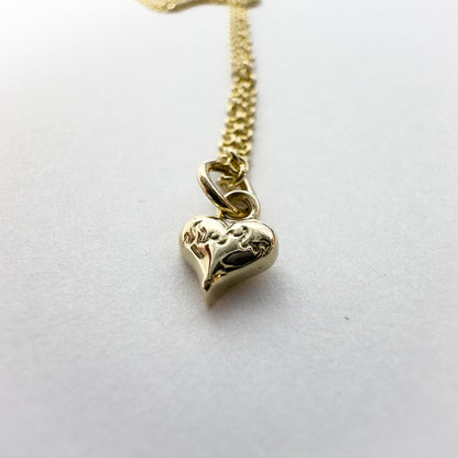 Flamin' Heart Pendant - Gold