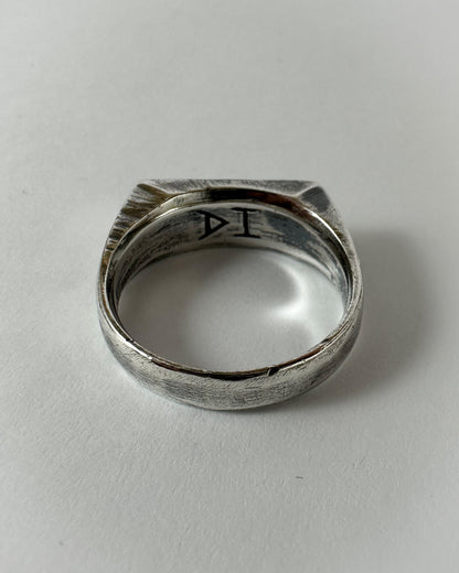 Custom Year Signet - Oxidised Finish